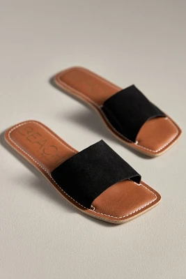 Matisse Beach Bali Suede Square-Toe Slide Sandals
