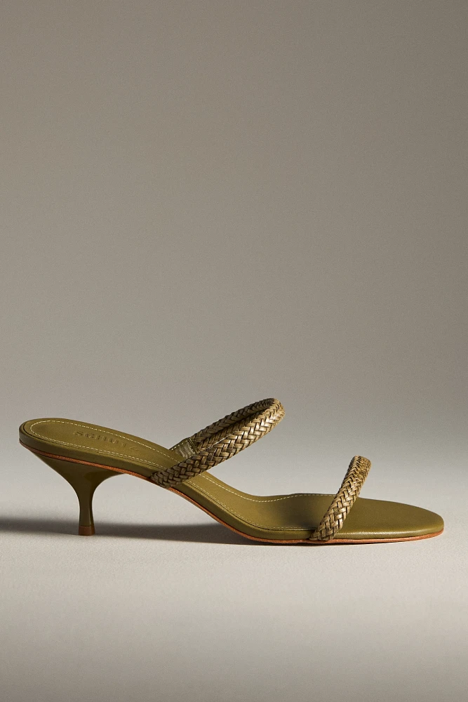 Schutz Talia Woven Kitten Heels