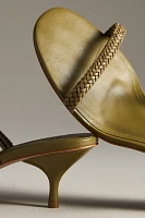 Schutz Talia Woven Kitten Heels