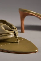 Schutz Lori Mid Thong Heeled Sandals