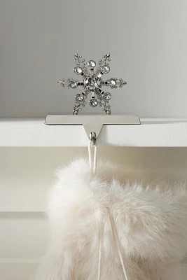 Joanna Buchannan Silver Snowflake Stocking Holder