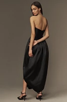 Mare Luna Strapless Tulip Midi Dress