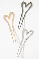 Heart Metal Hair Pin