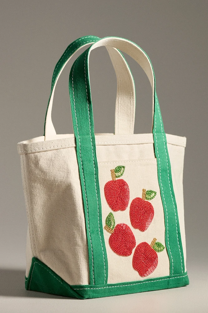 Beaded Canvas Tote