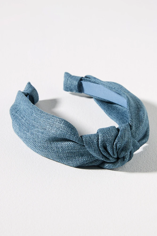 Everly Denim Knot Headband