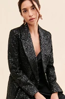 Avec Les Filles Sequin Embellished Overcoat