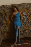 Liv Foster Stretch Satin Maxi Dress