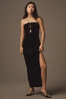 Liv Foster Stretch Velvet Cutout Maxi Dress