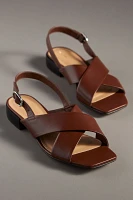 Maeve Crisscross Slingback Sandals