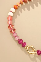 Rainbow Stone Charm Necklace