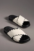 Maeve Scallop Banded Slide Sandals