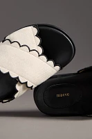 Maeve Scallop Banded Slide Sandals