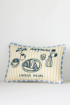 dduende studio Café Icon Cotton Pillow