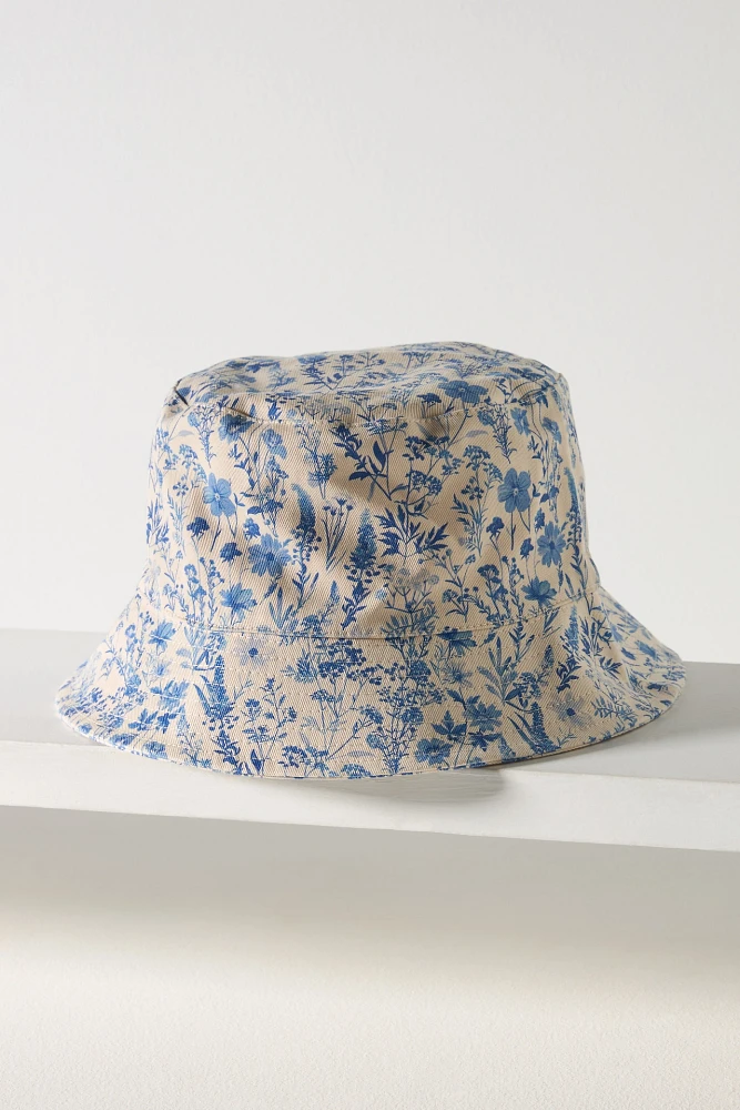 Coney Island Picnic Wallpaper Floral Bucket Hat