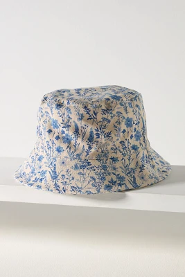 Coney Island Picnic Wallpaper Floral Bucket Hat