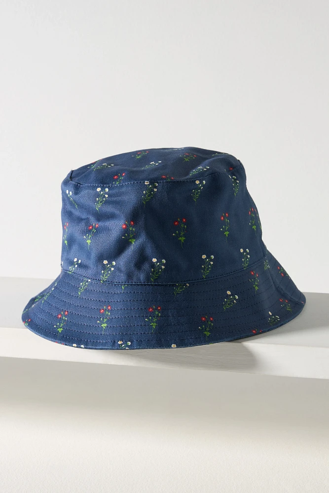 Coney Island Picnic Wallpaper Floral Bucket Hat