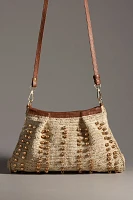 Sensi Studio Beaded Toquilla Straw Crossbody Clutch