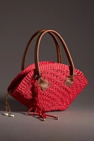 Sensi Studio Thick-Weave Mini Basket Bag