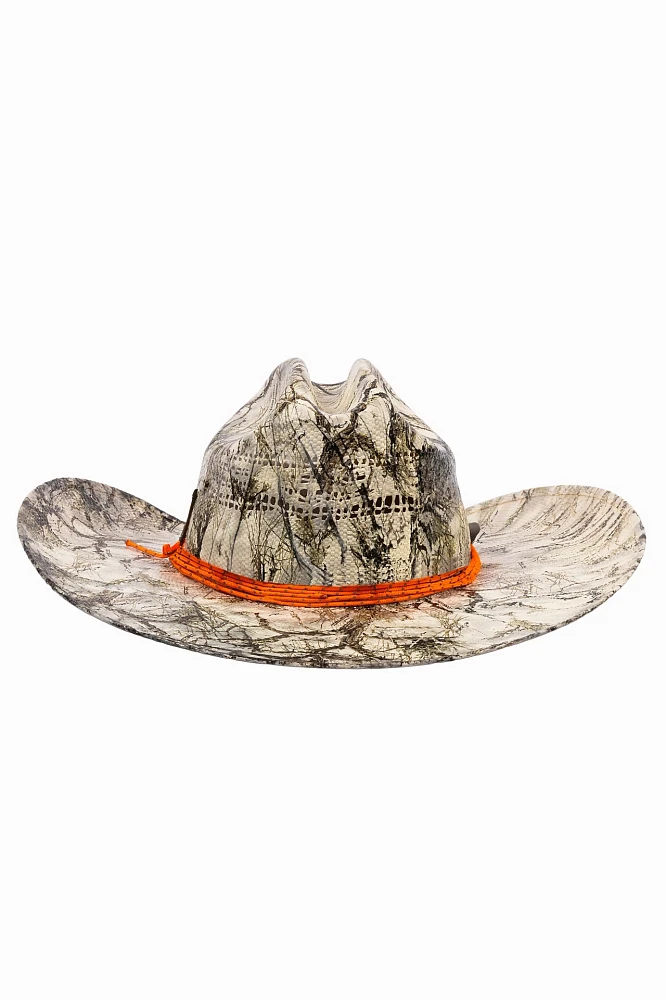 Meshika Hats Posty Snow Camouflage Rancher