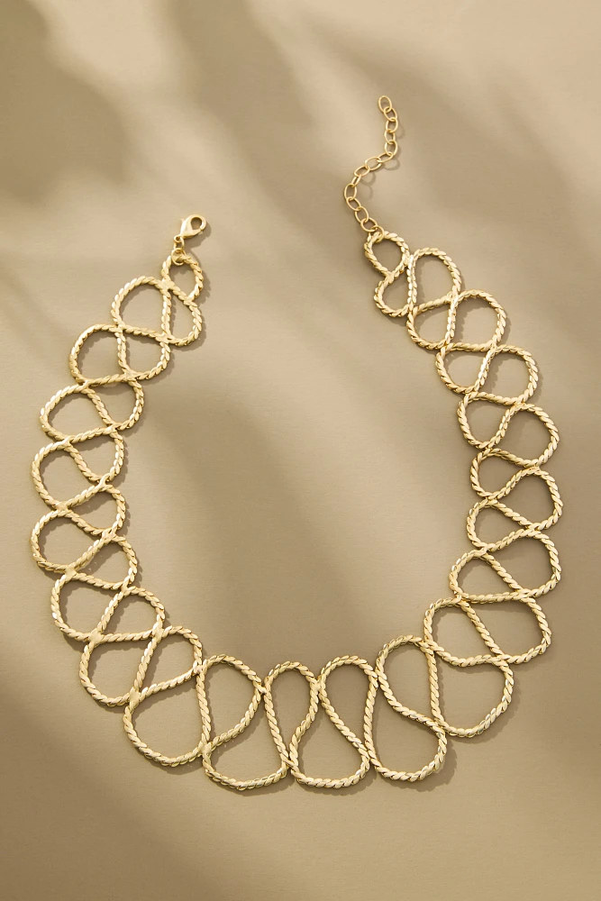 Wipe Loop Collar Necklace