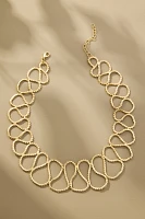 Wipe Loop Collar Necklace