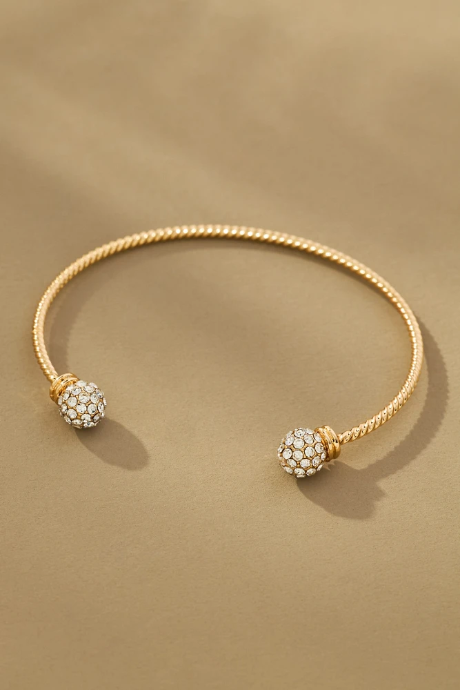 Pavé Knotted Cuff Bracelet