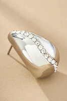 The Petra Drop Earrings: Crystal-Inset Edition
