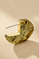 Stone Circle Post Earrings