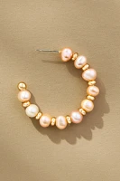 Pearl Hoop Earrings