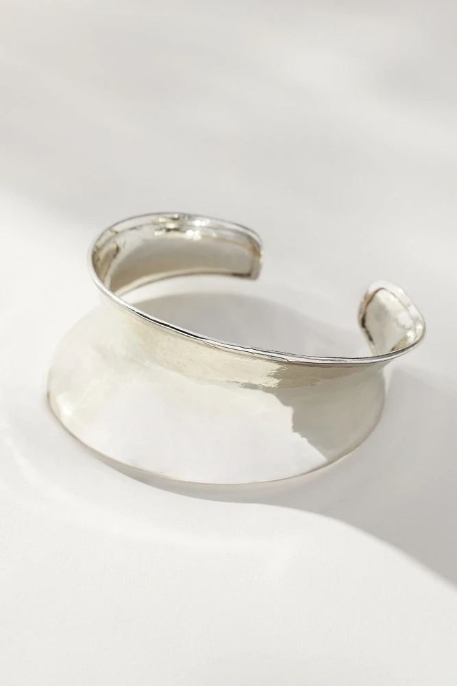 Wide Sculptural Cuff Bracelet