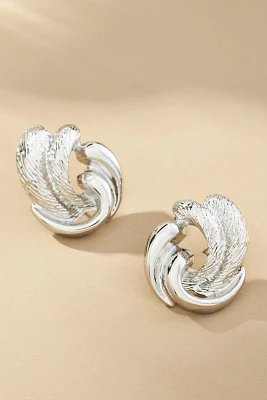 Spiral Molten Post Earrings