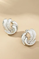 Spiral Molten Post Earrings