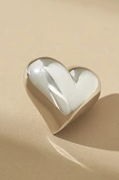 Sculpted Heart Post Earrings
