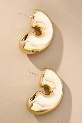 Thick Spiral Hoop Earrings