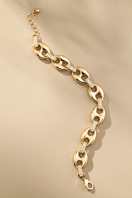 Pavé Pop Tab Link Bracelet