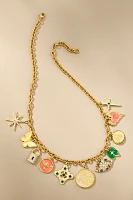 Janey Bee Jems Thick Rolo Chain One-Of-A-Kind Charm Necklace