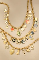 Janey Bee Jems Rounded Square Mixed Charm Necklace