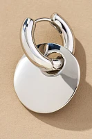 Bottlecap Charm Huggie Earrings