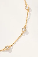 Round Crystal Chain Necklace