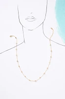 Round Crystal Chain Necklace