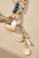 Shades of Sea Layered Necklaces: Charm Edition