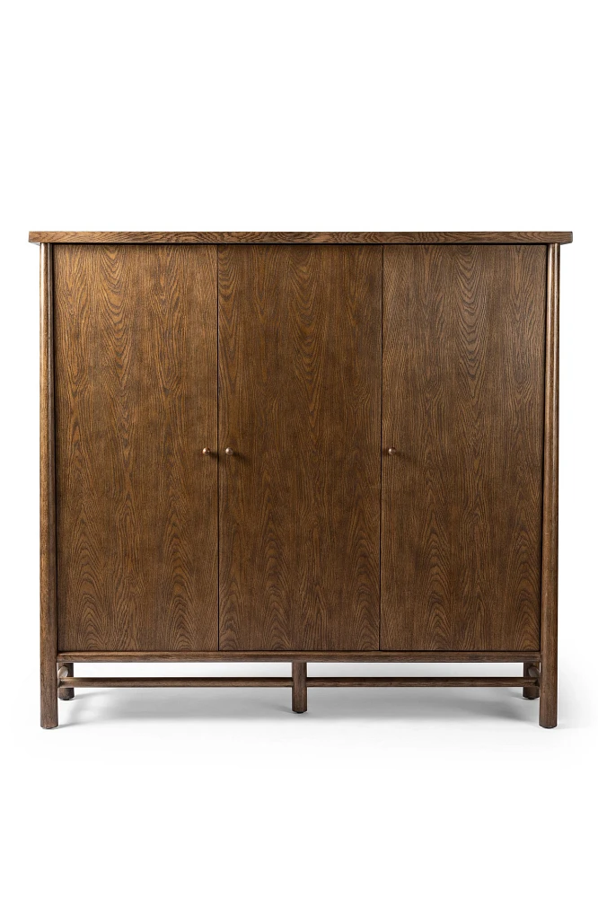 Renaud Oak Three-Door Cabinet