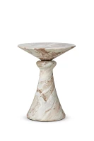 Connie Sculptural Marble End Table