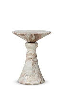 Connie Sculptural Marble End Table