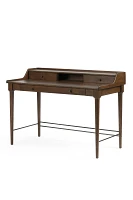 Moreau Oak Three-Drawer Writing Desk