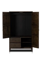 Ophelia Tropical Hardwood Two-Door Two-Drawer Armoire