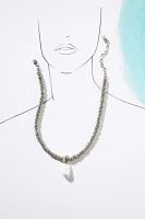 Crystal Pearl Pendant Necklace