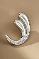 Curved Teardrop Post Earrings