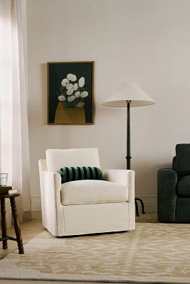 Blair Slipcover Swivel Chair