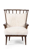 Graham Cushioned Spindle Accent Chair